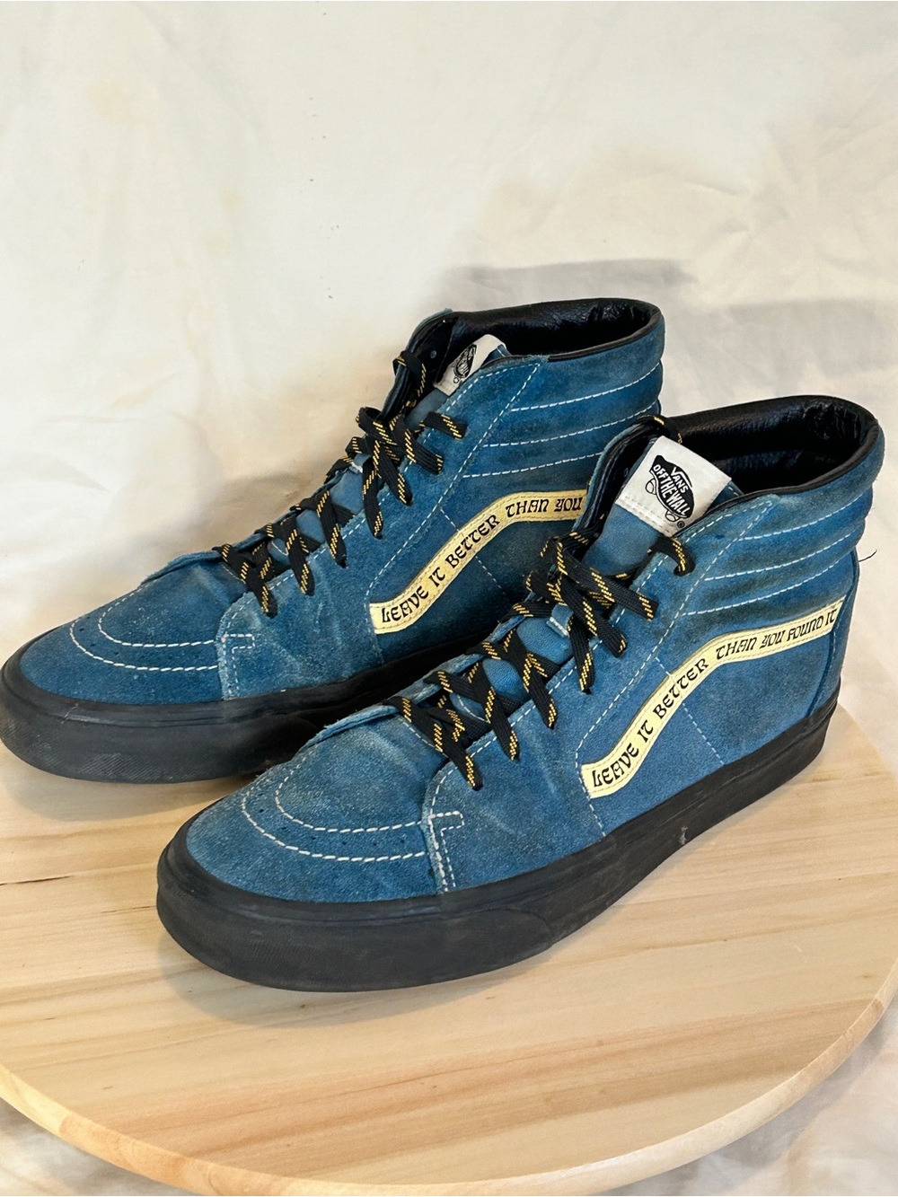 Vans Sk8-Hi x Parks Project Men’s Blue/Black Canvas High Top Sneaker US 10.5
